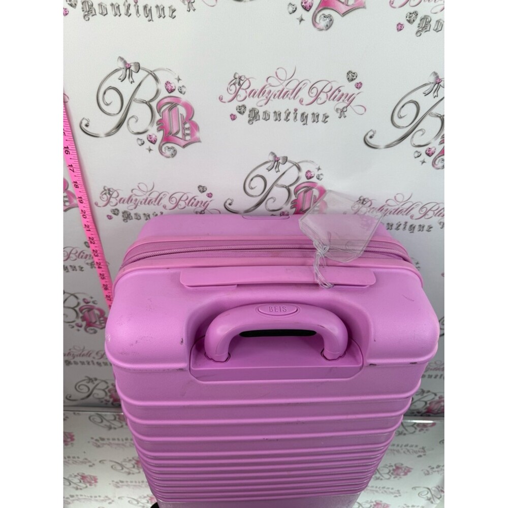 BEIS luggage carry on berry sherbet purple Pink Hard Shell Spinner Carry-On - Picture 6 of 12